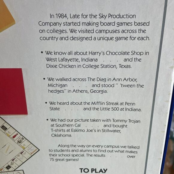 RARE Novaopoly Villa Nova College Special Edition Alumni Monopoly Board Game '91 - Picture 7 of 12